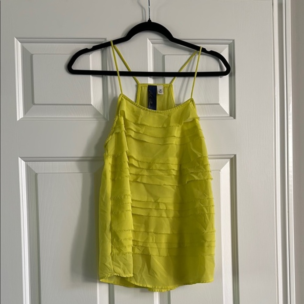 Blue Rain Green Ruched Camisole Tank Top